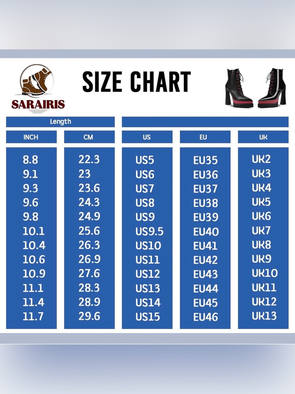 Red Black Women’s 8 Platform Ankle Boots - Chunky Block High Heel, Pointed Toe - Picture 8 of 8